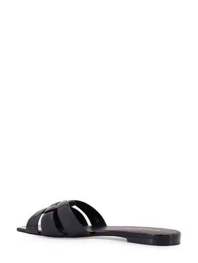 Saint Laurent Tribute Patent Leather Sandals
