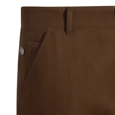 Moschino Trousers Back Side Pockets Loops In Brown