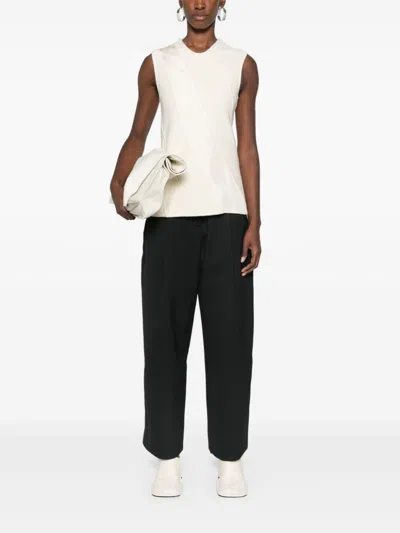 Studio Nicholson Wide Leg Cropped Trousers In Multi