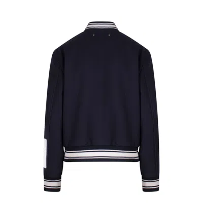 Golden Goose Golden Wool Bomber Jacket In Blue