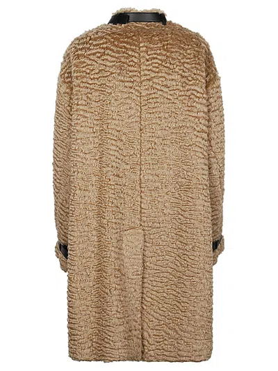 Jil Sander Women Wool Coat In Brown