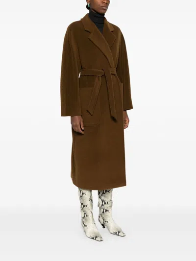 Max Mara Coat In Brown
