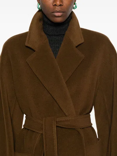 Max Mara Coat In Brown