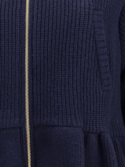 Undercover Bomber Jacket With Wool Inserts In Blue