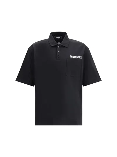 Dsquared2 Polo Shirt With Logo In Black