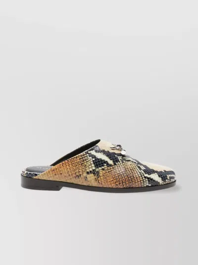 Alexander Mcqueen Alexander Mc Queen Leather Slippers In Multi