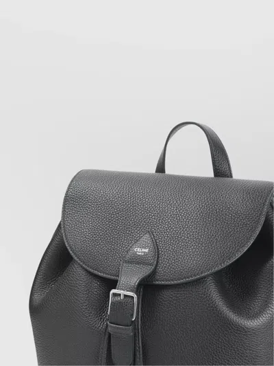 Celine Padded Shoulder Strap Top Handles Backpack In White