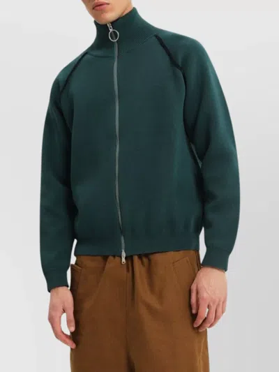 1989 Studio Full Zip Raglan Sweater Clothing In Green