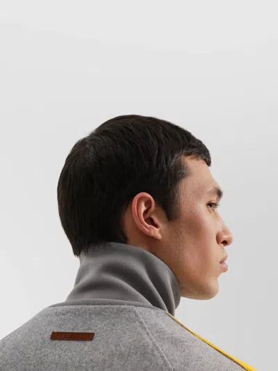 1989 Studio Side Stripe High Collar Ribbed Cuffs In Gray