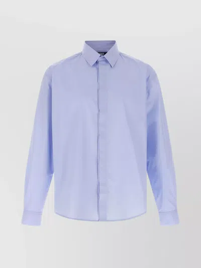 Jacquemus Classic-collar Shirt In Blue