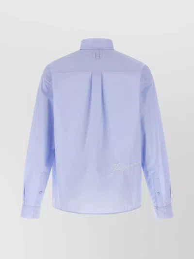 Jacquemus Classic-collar Shirt In Blue