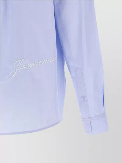 Jacquemus Classic-collar Shirt In Blue