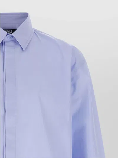 Jacquemus Classic-collar Shirt In Blue