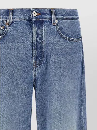 Jacquemus Le De-nime Droit Jeans Multicolor In Blue