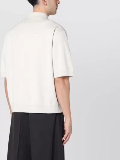 Studio Nicholson Essential Short-sleeved Polo T-shirt In White