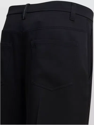 Brunello Cucinelli Tailored Trousers With Wide Leg In Black