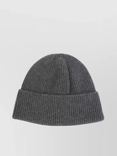 Giorgio Armani Ribbed Cashmere Beanie With Folded Cuff