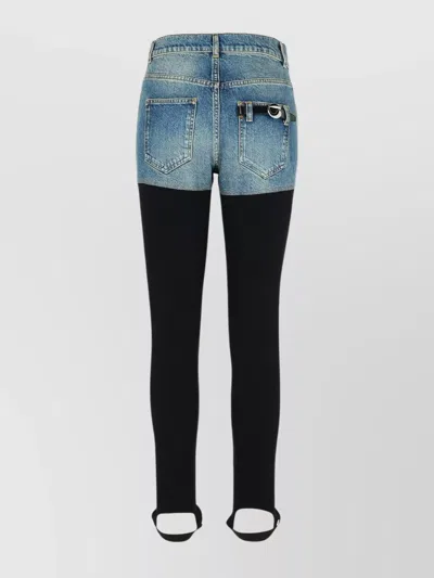 Coperni Dual-tone Organic Cotton Pants In Black