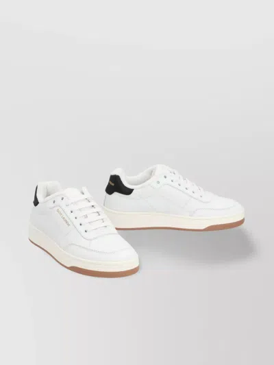 Saint Laurent Sl61 Leather Sneaker In White