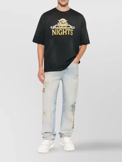 Amiri Night Shirt In Black