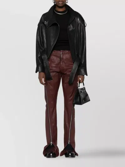 Rick Owens Drkshdw Flared Design Bootcut Denim Trousers In Brown