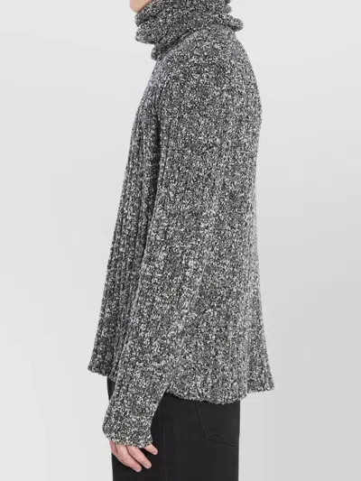 Dolce & Gabbana Turtleneck Pullover In Gray