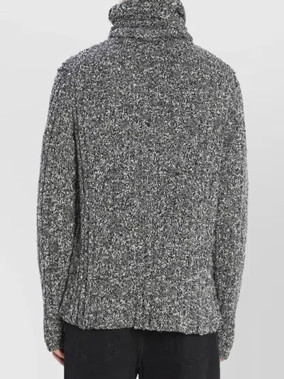 Dolce & Gabbana Turtleneck Pullover In Gray