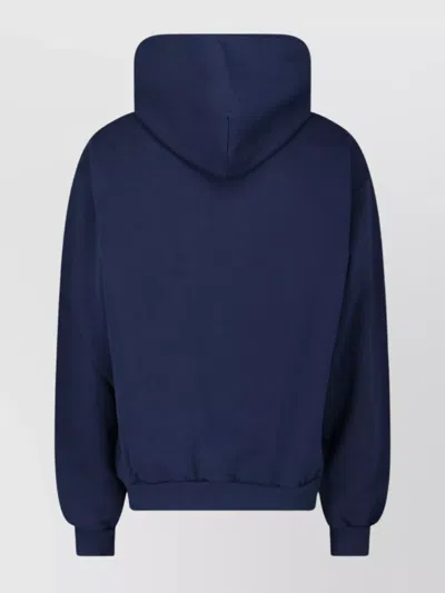 Marni Sweatshirt With Maxi Logo Print In Blue