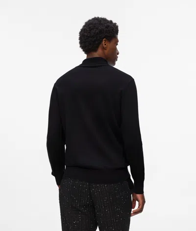 Karl Lagerfeld Kameo Turtleneck Sweater In Black