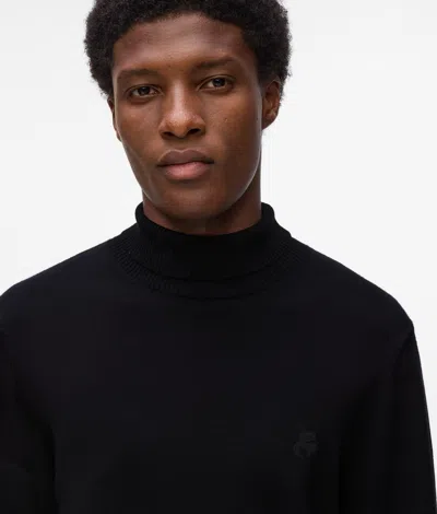 Karl Lagerfeld Kameo Turtleneck Sweater In Black