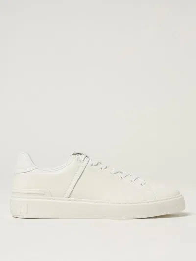 Balmain B-court Sneakers - Leather - White In White