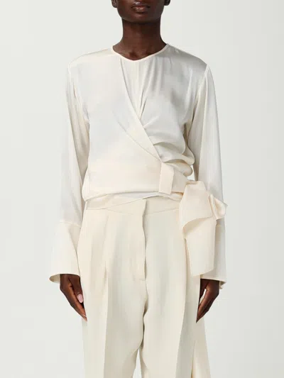 Fabiana Filippi Wrap-tie Silk Blouse In White