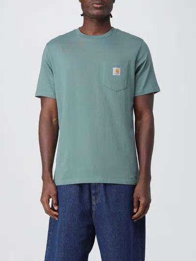 Carhartt T Shirt With Chest Pocket In Green