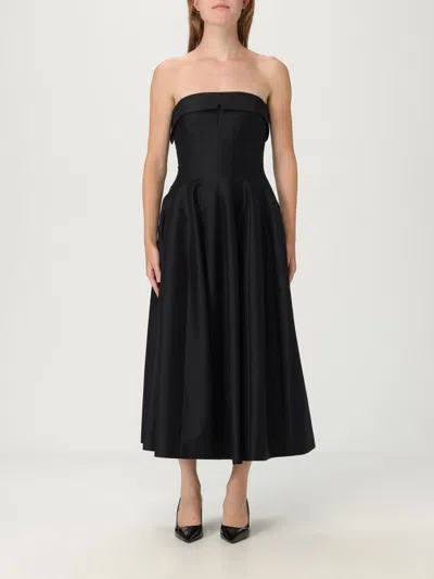 Alberta Ferretti Alberta Ferreti Wool Silk Dress In Black