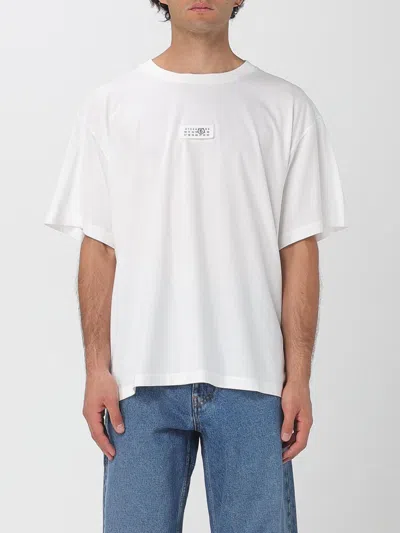 Mm6 Maison Margiela Mm6 By Maison Margiela Minimalist Logo Short Sleeve T-shirt In White