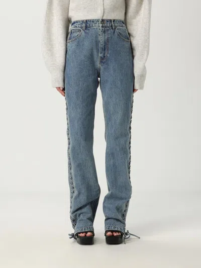 Rotate Birger Christensen Jeans Rotate Woman Color Black In Blue