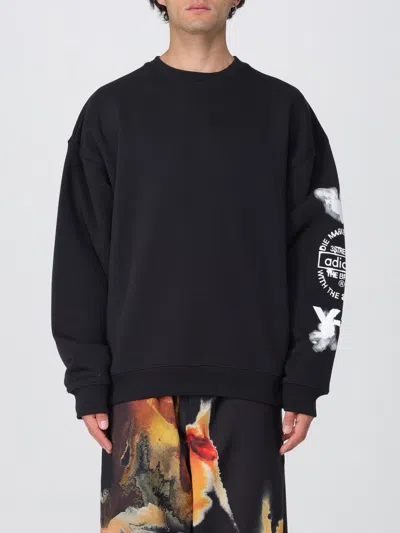 Y-3 Men's Graphic Crew Sweat In Black