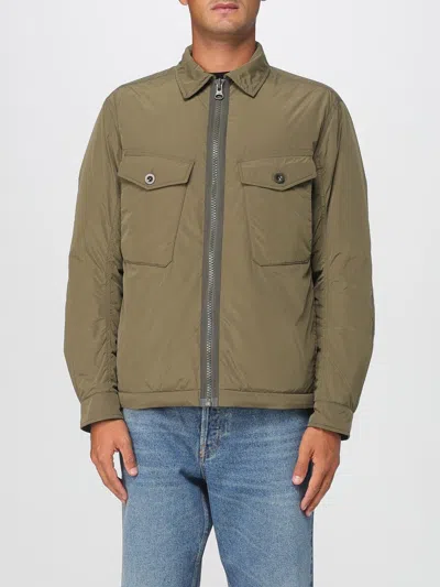 Ten C Front Zip Mid Layer Jacket With Chest Pockets In Green