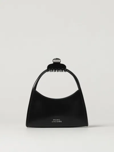 Marc Jacobs Glam Claw Clip Leather Crossbody Bag In Black