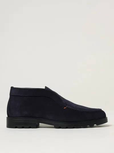 Santoni Boot  Men Color Blue In Blue