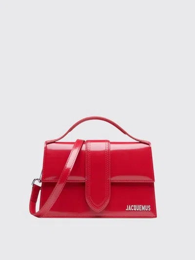 Jacquemus Red Leather Crossbody Bag In Red
