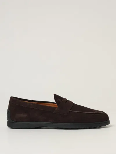 Tod's Loafers With Gommini On Back And Penny Strap In Multi