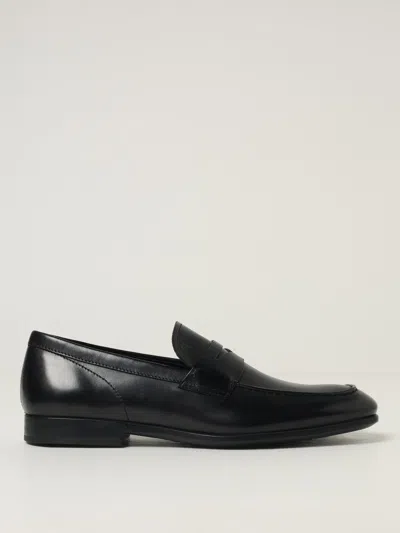 Tod's Leather Loafer With Iconic Horsebit In Black
