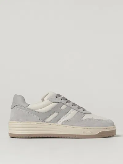 Hogan Sneakers With Perforated Toe Box And Contrasting Accents In Gray