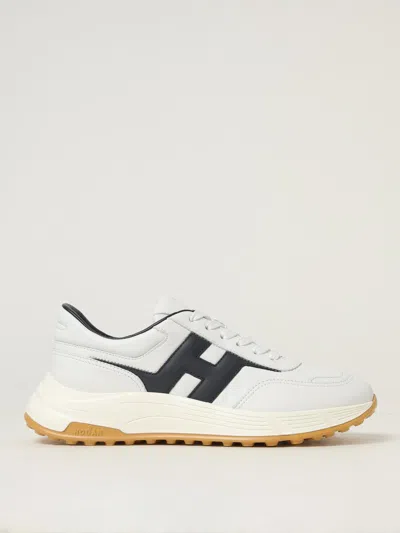 Hogan White H Logo Lace-up Sneakers