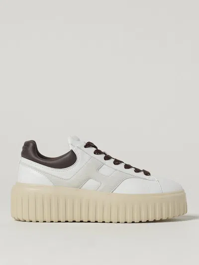 Hogan H-stripes Sneakers In White