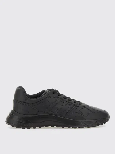 Hogan Hyperlight Lace-up Sneakers With Memory Foam Insole In Black