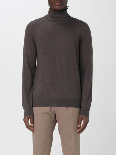 Fay Regular-fit. Fin. 12 Maglia Collo Alto In Lana Rasata. Sweater In Brown