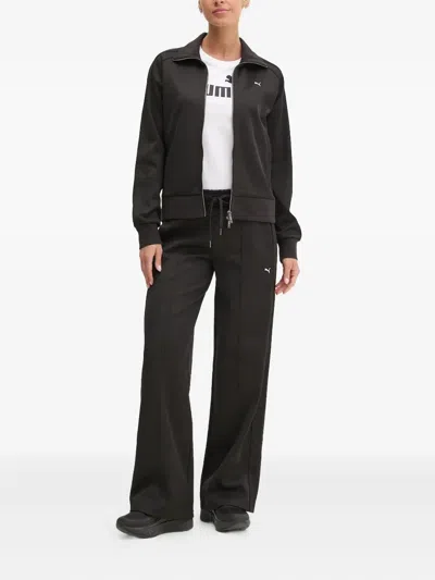 Puma Embroidered-logo Track Pants In Black