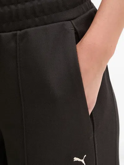 Puma Embroidered-logo Track Pants In Black